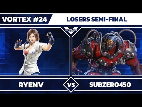 [Vortex #24] VMLN | RyenV vs SubZero450 - Losers Semi-Final - Tekken 7
