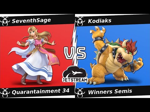 Quarantainment 34 Winners Semis - SeventhSage (Zelda) Vs. Kodiaks (Bowser) Smash Ultimate - SSBU