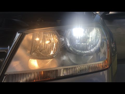 How To Change Headlight Bulbs Dodge Avenger LED Upgrade -High Beam/Headlight Replacement