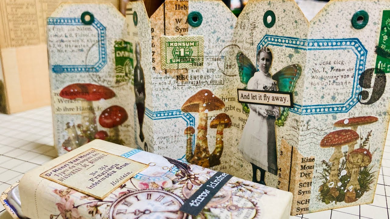 【LIVE配信】缶のデコとタグコラージュ【作業動画】