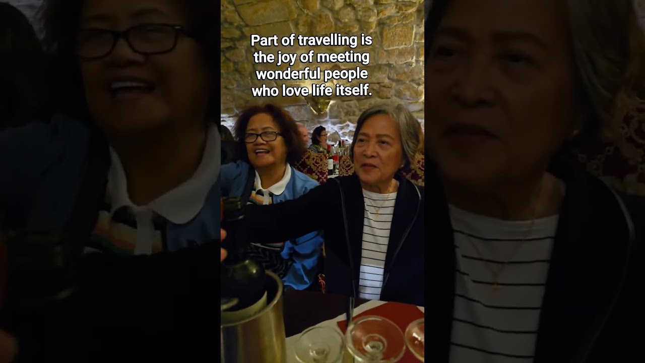 The joy of travelling with likeminded people.