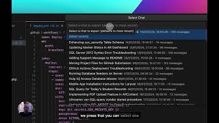Cursor Convo Export extension for Cursor AI