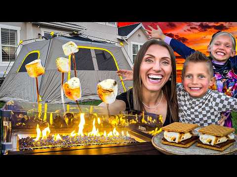 Backyard Camping for Kids! 🏕️ S’mores, STEM Learning, Family Bonding & Educational Adventure - Kingdom Kids Zone, Little Learners - Happy Hubbard’s - Educational Videos for Kids