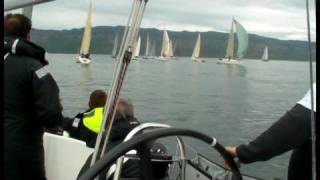 preview picture of video 'Rainmaker sailing at the Scottish Series 2010 (a Finngulf 331)'