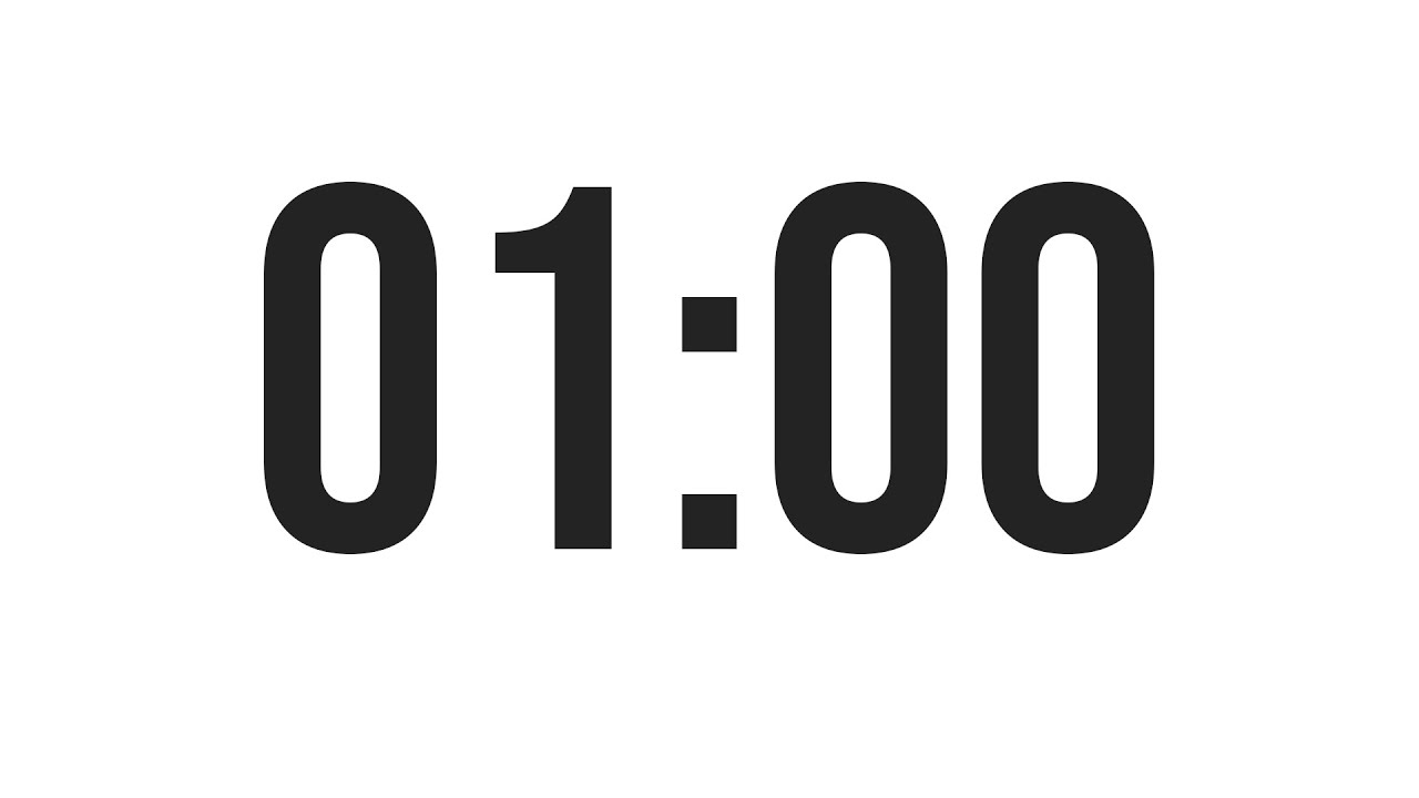 1 MINUTE COUNTDOWN TIMER (60 SECONDS TIMER)
