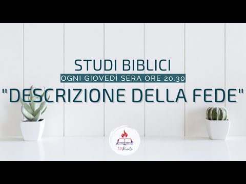 DESCRIZIONE DELLA FEDE  | Ebrei 11:1-6 | Past. Giuseppe Crapanzano | Giovedì 09/12/2021