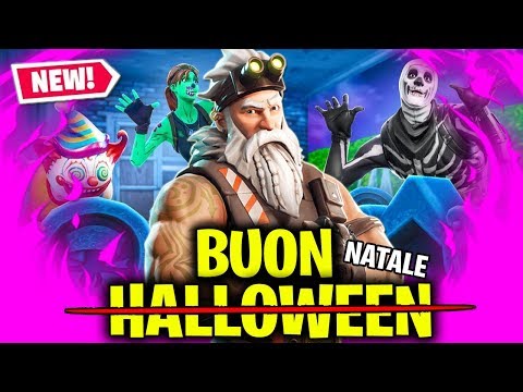 BABBO NATALE FESTEGGIA HALLOWEEN SU FORTNITE ! ( Doppiaggio ITA )