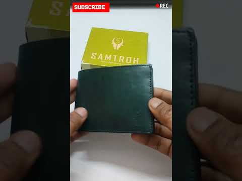 SAMTROH Men Green Artificial Leather Wallet Unboxing | Best Wallet Under 200