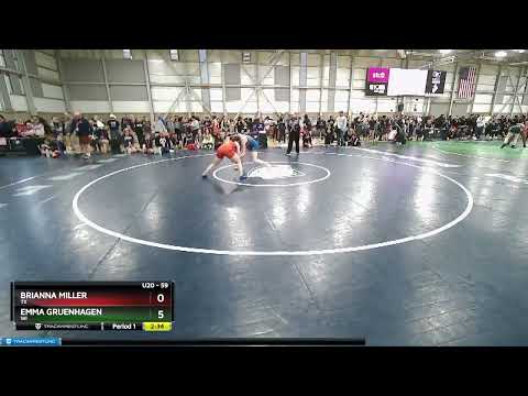 59 Lbs Cons. Round 1 - Brianna Miller, TX Vs Emma Gruenhagen, WI 6955