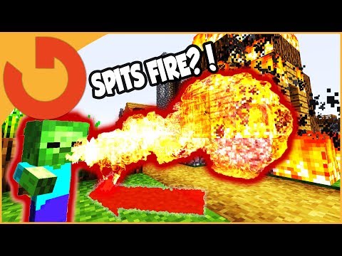 BABY ZOMBIES SPIT LITERAL FIRE! (Minecraft Mob Trolling S3E4)