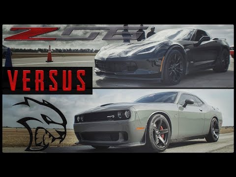 SRT Hellcat vs. Corvette C7 Z06 | 1/2 Mile Drag Race