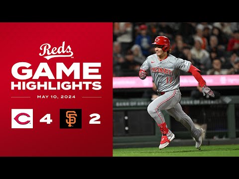 Reds vs. Giants Game Highlights (5/10/24) | MLB Highlights