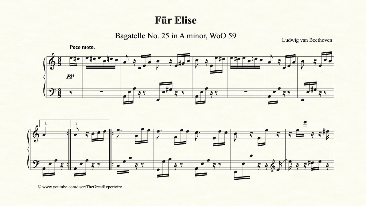 Beethoven, Für Elise