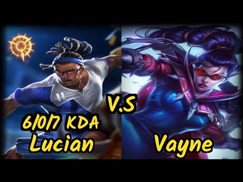 BUR Pilter (LUCIAN) vs VAYNE - 6/0/7 KDA BOTTOM ADC GAMEPLAY - EUW Ranked DIAMOND