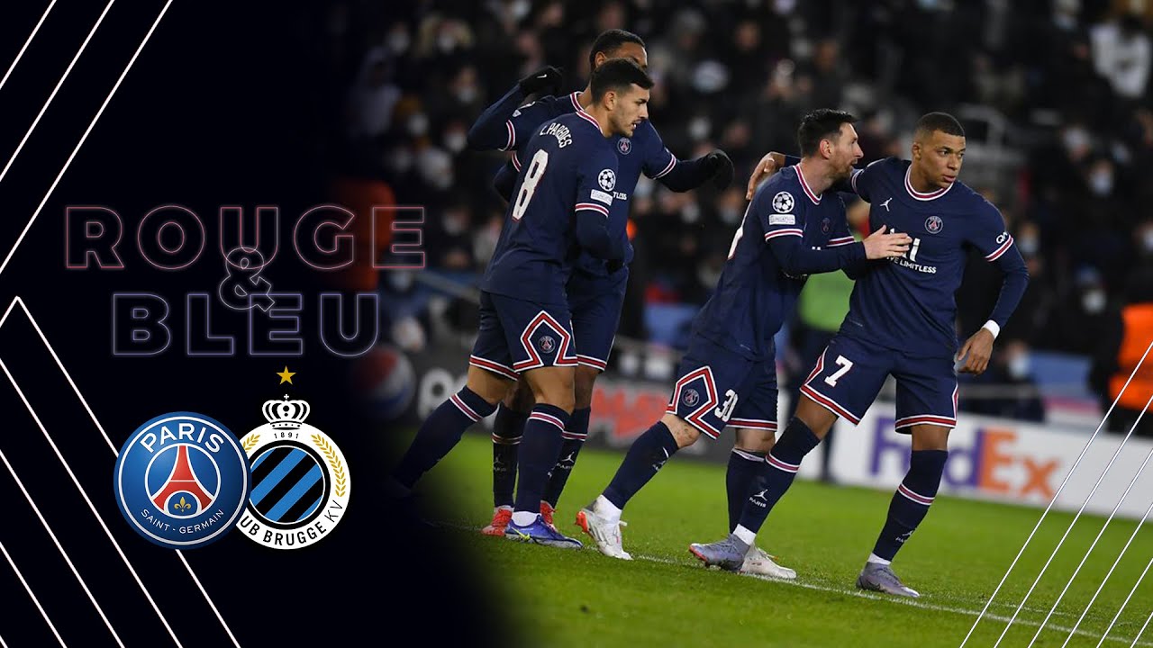 🔴🔵 𝐑𝐨𝐮𝐠𝐞 & 𝐁𝐥𝐞𝐮 : Paris Saint-Germain vs Club Brugge (4-1) | Champions League
