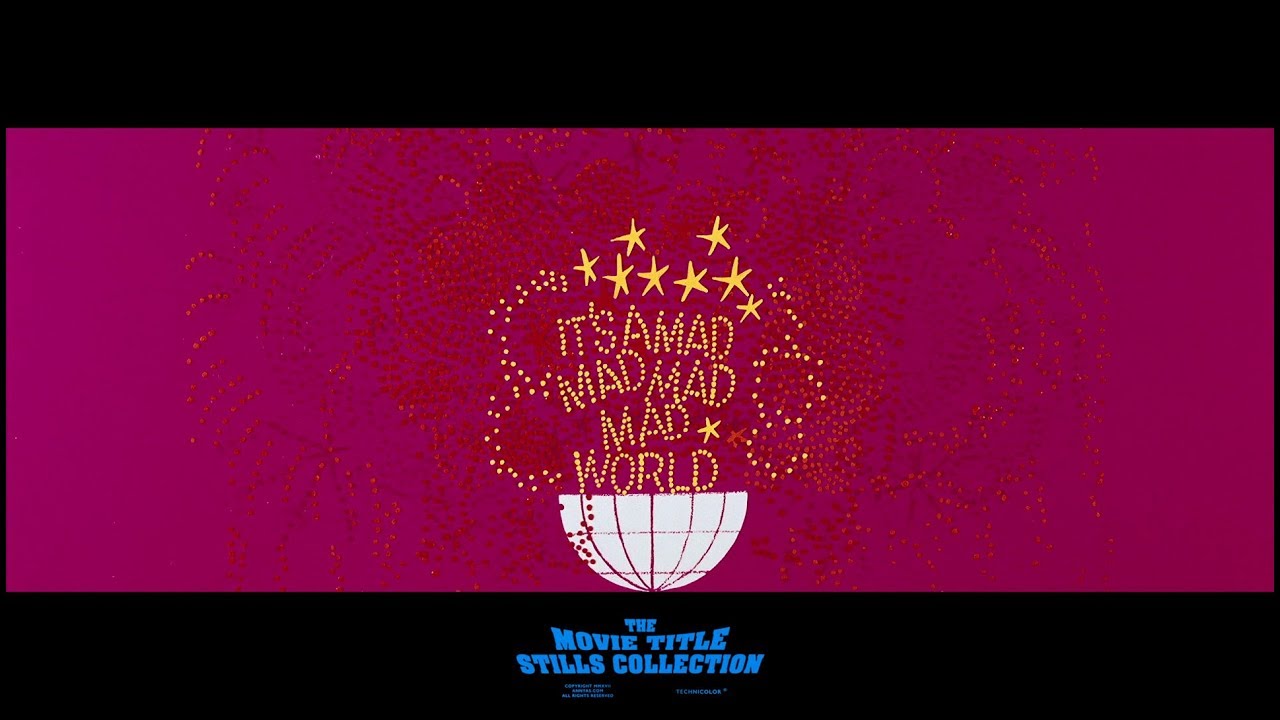 Saul Bass: It's a Mad Mad Mad Mad World (1963) title sequence - YouTube