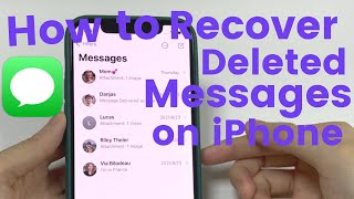 Easy: Recover Deleted Text Messages on iPhone (14, 13, 12..) | Get Back Texts, Photos, Attachments..