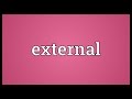 External Meaning