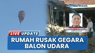Balon Udara Berukuran 20 Meter Mendarat di Rumah Warga Kabupaten Madiun, Genteng Jadi Rusak