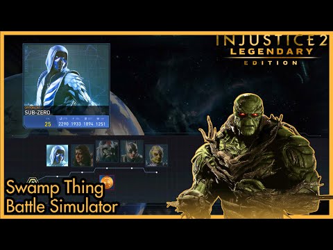 Injustice 2: Legendary Edition | Swamp Thing Battle Simulator + ENDING