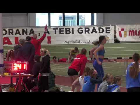 60m prepone [Ž], KVALIFIKCIJE, 2 skupine - Dvoransko PH za mlađe juniore i juniorke 2024