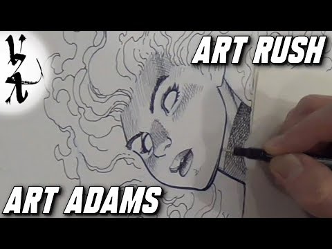 #ArtRush - Art Adams drawing Dark Phoenix