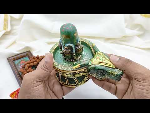 Pashupatinath Shivling in Green Jade - 1.2 kgs video