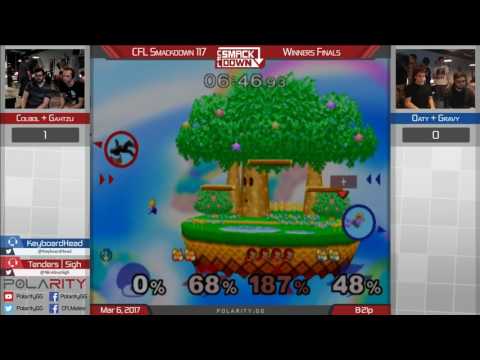 CFL Smackdown 117 Melee - Colbol + Gahtzu vs Oaty + Gravy - Doubles Winners Finals