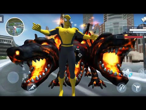 Spiderman vs 3 Head Monster Escape - Flying Spider Rope Hero City Rescue | Android GamePlay HD