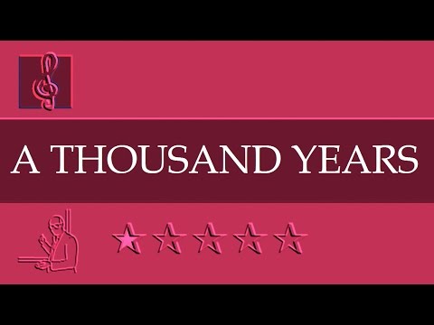 Guitar Mandolin Ukulele Banjo Chords Tutorial - A Thousand Years - Christina Perri  (Sheet Music)