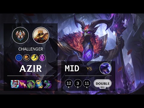 Azir Mid vs Ryze - EUW Challenger Patch 11.18