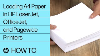 Loading A4 Paper in HP LaserJet Enterprise, OfficeJet Enterprise, and Pagewide Enterprise Printers