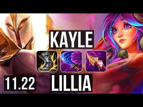 KAYLE vs LILLIA (TOP) | 400+ games, 1.0M mastery, 5/2/7 | KR Diamond | 11.22