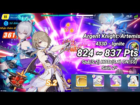 Redlotus D433: Argent Knight: Artemis (Ignite) 824 ~ 837 Pts - SpA(S.2) HoTr(S.1) CN(SS) Sirin 2*