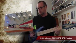 Video thumbnail for Empress Effects: REVERB - Stereo demo with Ibanez RG852MPB by Brett Kingman
