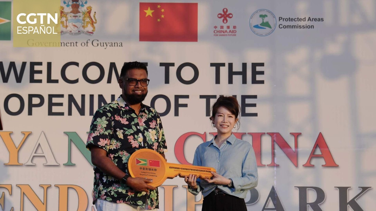 Se celebra la ceremonia de entrega del Parque de la Amistad China-Guyana