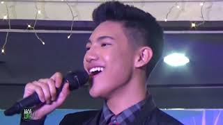 Darren Espanto singing My Grown Up Christmas List in Robinsons Place Lipa Dec 3 2017