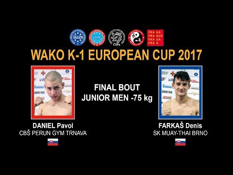WAKO K-1 EUROPEAN CUP 2017 - FINAL BOUT JUNIOR MEN -75 kg