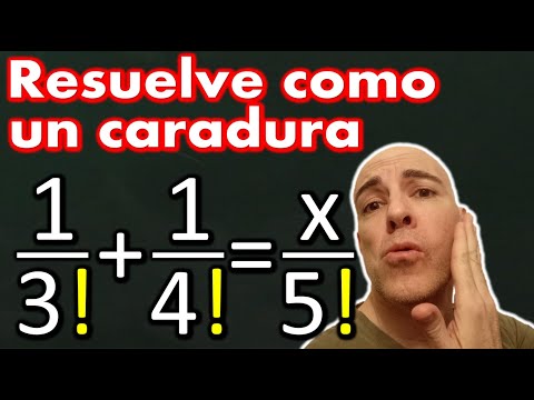 Ecuaciones de primer grado con fracciones, método caradura