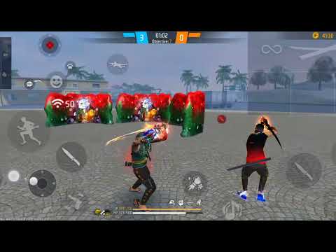 Free Fire Only KATANA Challenge || 💯 % Headshot Rate ⚡ 1 vs 1 Mobile phone Gameplay