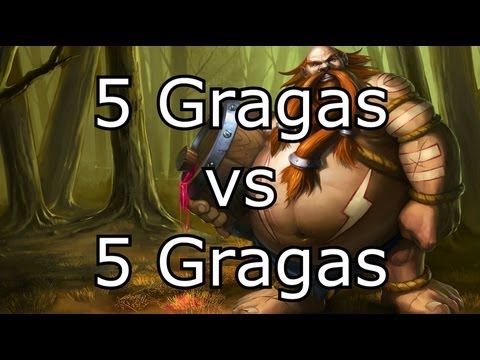 The Gragas Bounce House! 5 Gragas VS 5 Gragas | League of Legends LoL Hack