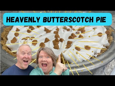 Heavenly No-Bake Butterscotch Pie /Light, Fluffy, and Irresistible! / Easy Butterscotch Pie