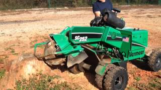 2011 Vermeer SC252 Stump Grinder w/Trailer and 4-Wheel Option For Sale