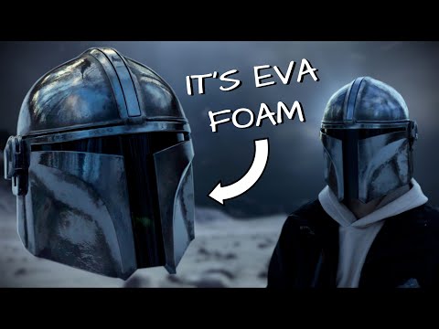 Make Your Own MANDALORIAN Helmet Out Of EVA Foam | With Templates