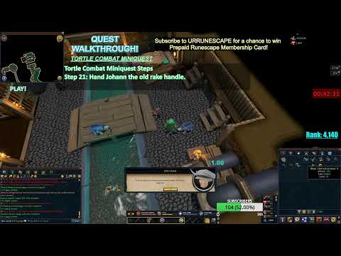 Tortle Combat Miniquest Walkthrough Runescape 3 2-1-2021
