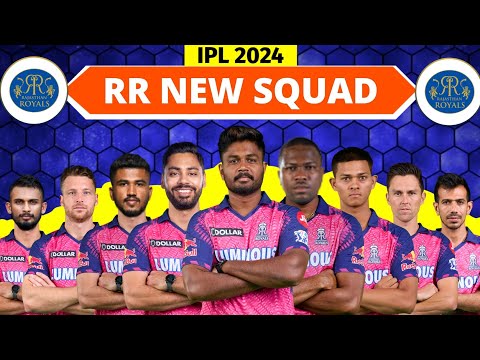 IPL 2024 - Rajasthan Royals Team Full Squad | RR New Squad 2024 | RR Team Players List 2024