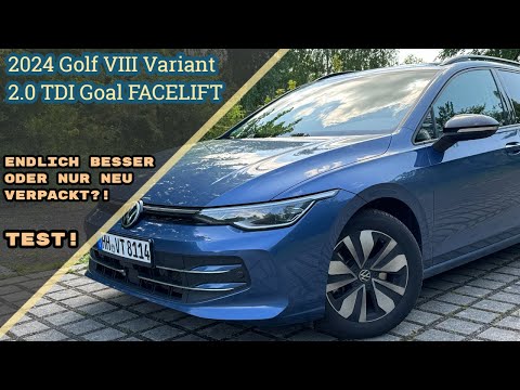 Finally BETTER or just a new package?! 2024 Golf VIII Variant FACELIFT 2.0 TDI Goal Test! [POV]