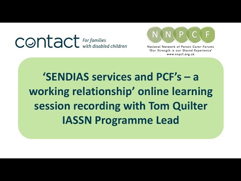SENDIAS services and PCF’s – a working relationship