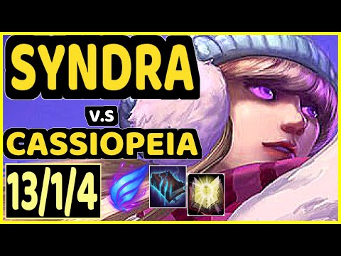 RY0MA (SYNDRA) vs CASSIOPEIA - 13/1/4 KDA MID CHALLENGER GAMEPLAY - OC