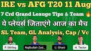 ire vs afg dream11 team | ireland vs afghanistan 2nd t20 dream11 team | dream11 team of today match